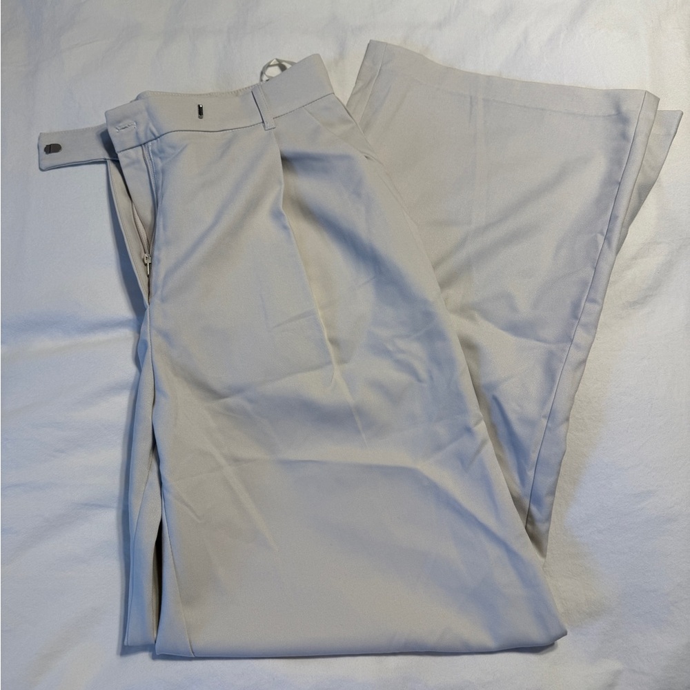 Women’s Cream Wide Leg Trousers